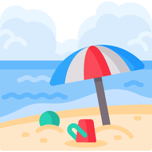 Tropical beach paradise for summer vacation getaways